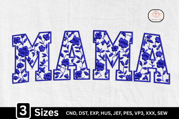 Download Blue Toile Vintage Botanical Floral Mama - Mama Collection