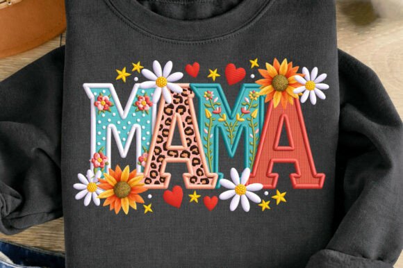 Download Faux Yarn Floral Mama Mother's Day Png - Mama Collection