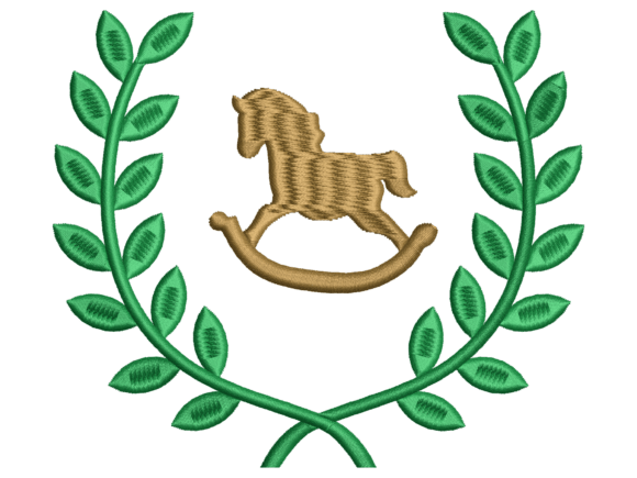 Download Rocking Horse Nursery Embroidery - Nursery embroidery Collection