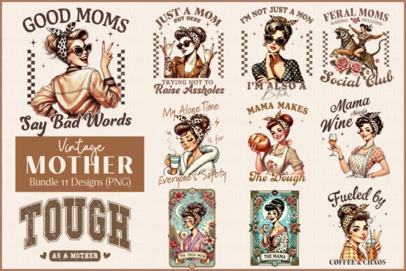 Download Vintage Mothers Day Funny Mama Bundle - Mama Collection