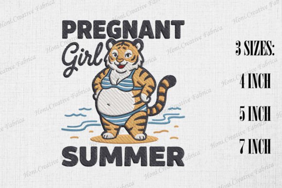 Download Pregnant Girl Summer Mama Tiger - Mama Collection