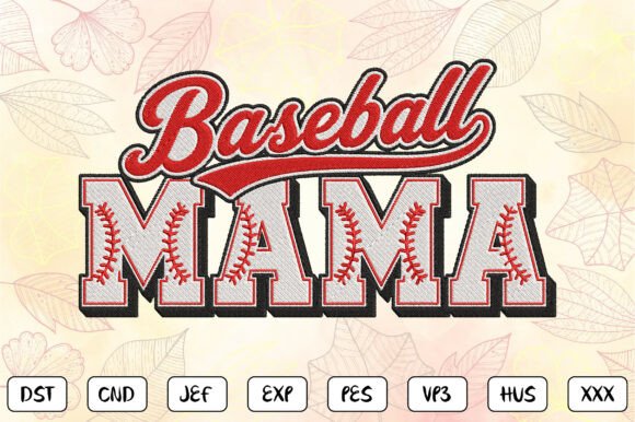 Download Baseball Mama Embroidery Design - Mama Collection