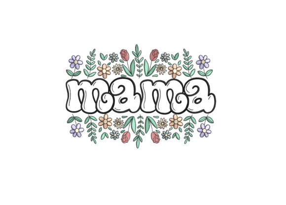 Download Mama with Floral Border - Mama Collection
