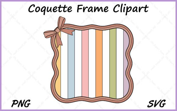 Download Coquette Ribbon Bow Frame Clipart SVG - Bow frame Collection