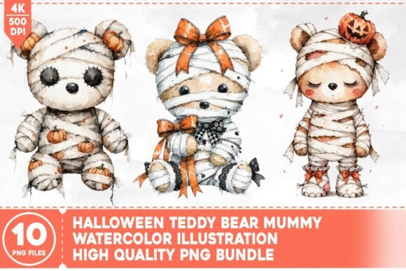 Download Halloween Teddy Bear Mummy - Mum Collection