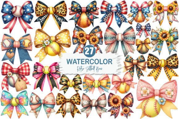Download Retro Softball Bow Mama Design - Mama Collection