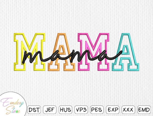 Download EMBROIDERED Mama Sweatshirt - Mama Collection