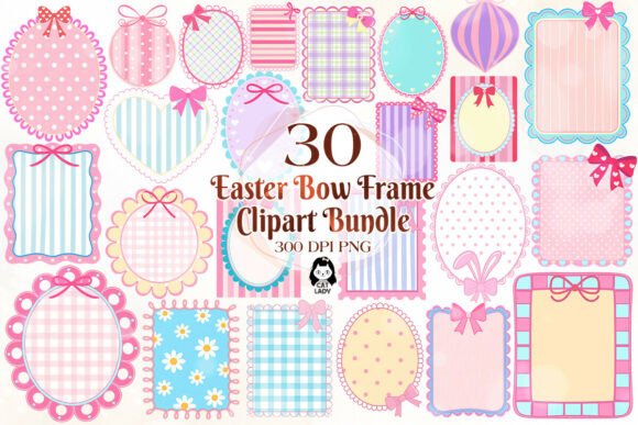 Download Coquette Easter Day Bow Frame Bundle - Bow frame Collection
