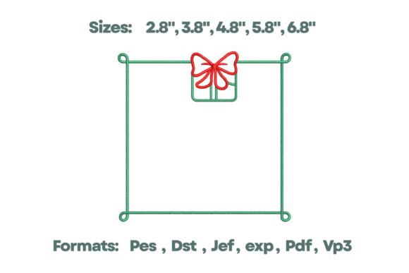Download Gift Bow Frame Christmas Monogram - Bow frame Collection
