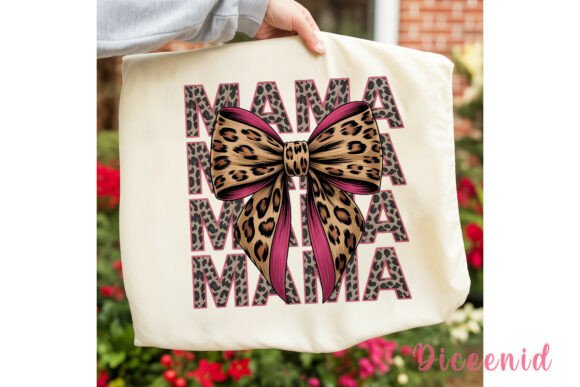 Download Leopard Pink Bow Mama Sublimation Design - Mama Collection