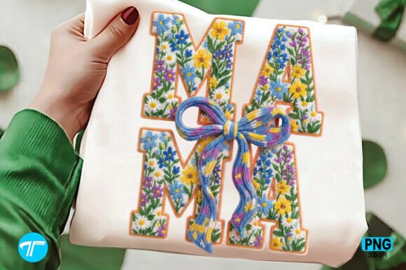 Download Faux Yarn Wild Floral Mama Coquette Png - Mama Collection