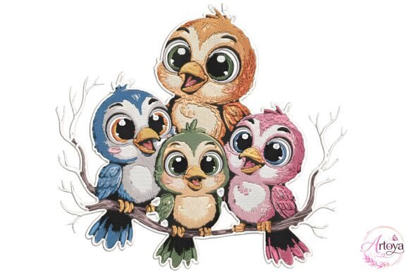 Download Cute Bird Embroidery Bundle - Premium Resources