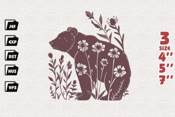 Download Mama Bear Embroidery Design - Mama Collection