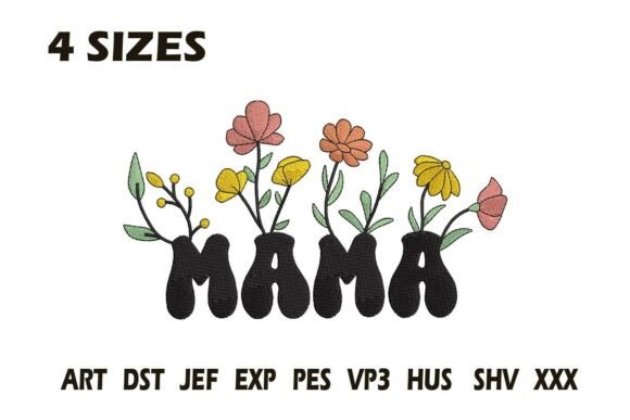 Download Mama Floral Embroidery - Mama Collection
