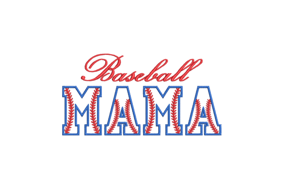 Download Baseball MAMA Applique - Mama Collection