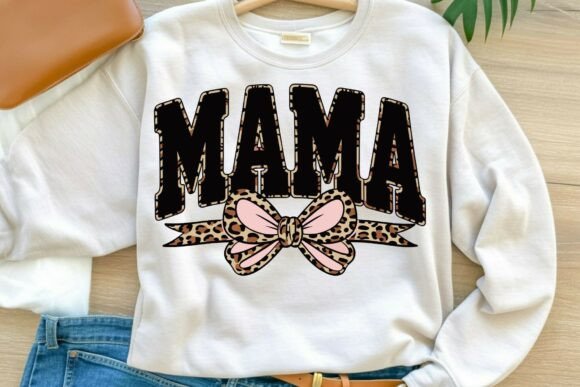 Download Leopard Bow Mama Sublimation Design - Mama Collection
