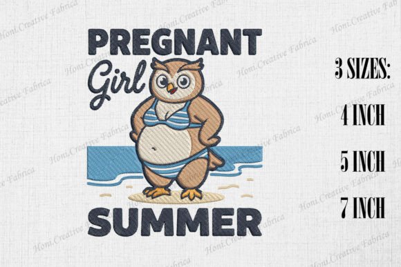 Download Pregnant Girl Summer Mama Owl - Mama Collection