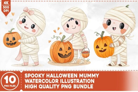 Download Spooky Halloween Mummy PNG Bundle - Mum Collection