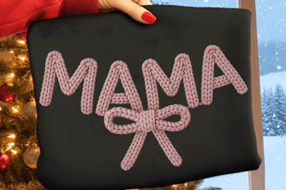 Download Coquette Mama PNG, Latch Hook Yarn Faux - Mama Collection