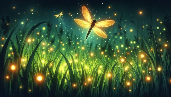 Download Firefly Hovering Above Green Grass - Premium Resources