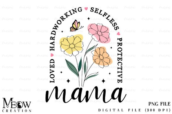 Download Mama Boho Flowers Mama, Mothers Day PNG - Mama Collection